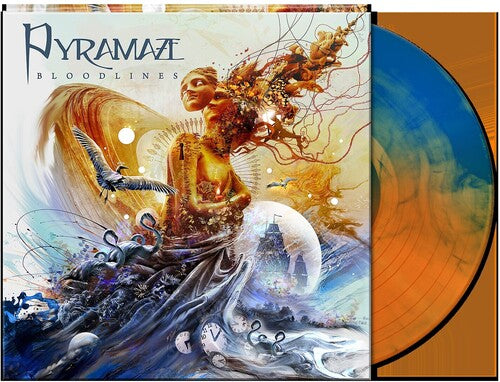Pyramaze - Bloodlines [Orange & Blue Marble]