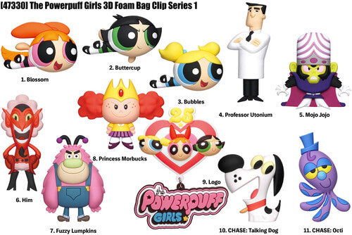 Powerpuff Girls 25th 3d Foam Bag Clip - Powerpuff Girls 25th 3d Foam Bag Clip - Collectibles