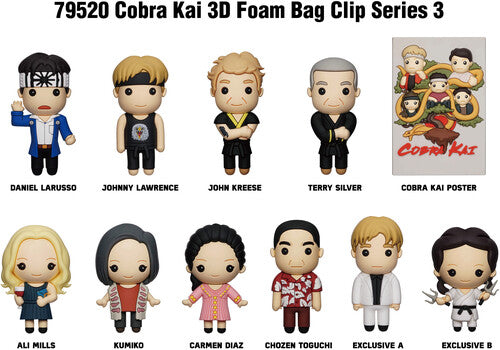 Cobra Kai 3d Foam Bag Clip - Series 3 - Cobra Kai 3d Foam Bag Clip - Series 3 - Collectibles