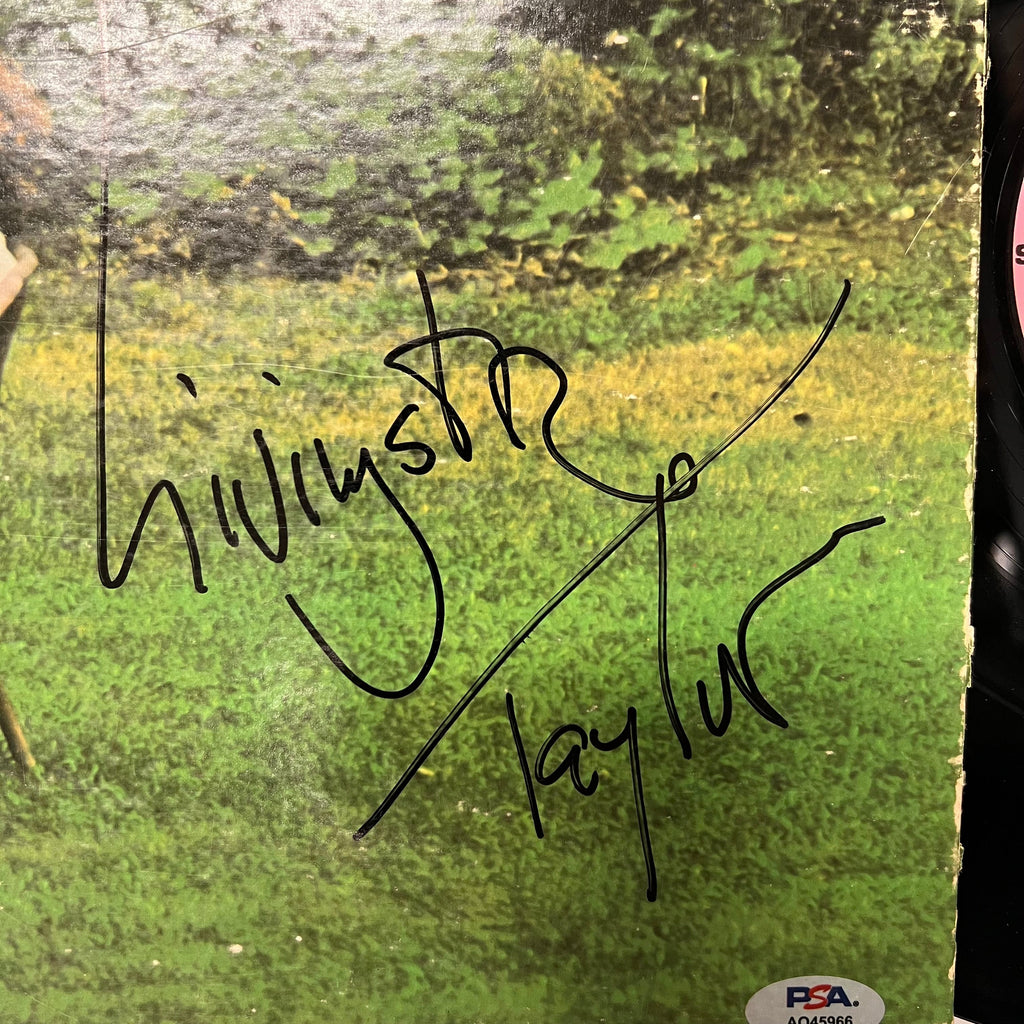 Livingston Taylor  Signed LIV Customed Framed Vinyl PSA Album Auth