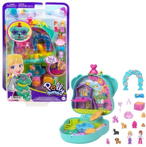 Polly Pocket - Polly Pocket World Doggy Birthday Bath - Collectibles