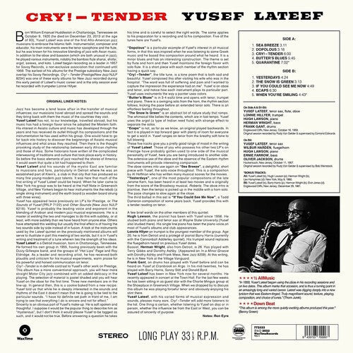Yusef Lateef - Cry Tender - Limited 180-Gram Vinyl with Bonus Tracks