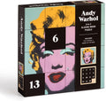 Galison - Andy Warhol Marilyn 2 In 1 Sliding Wood Tile - Games