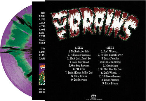 The Brains - No Brain No Pain - Green/purple Haze Splatter