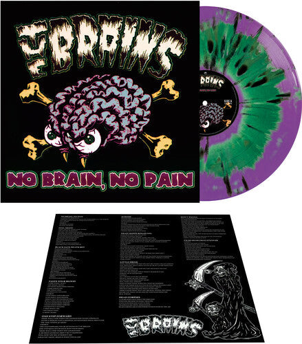 The Brains - No Brain No Pain - Green/purple Haze Splatter