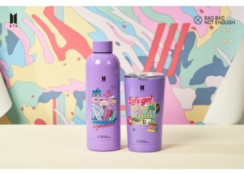 Bts - Bbne Bts Dynamite Water Tumbler - Purple - Collectibles
