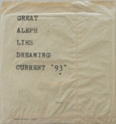 Current 93 - Great Aleph Lies Dreaming - Vinyl Record