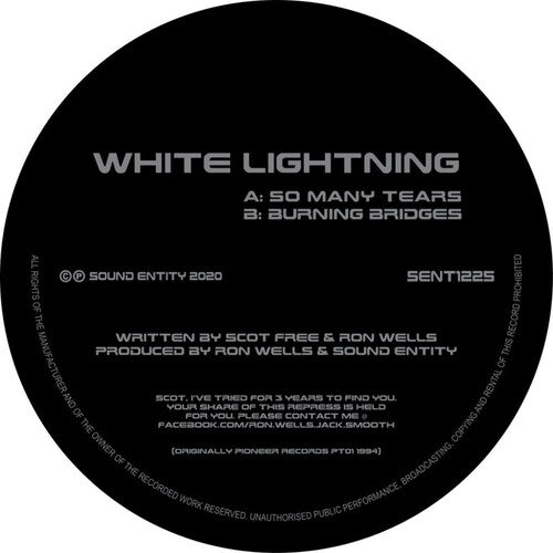 White Lightning - So Many Tears - Vinyl Record