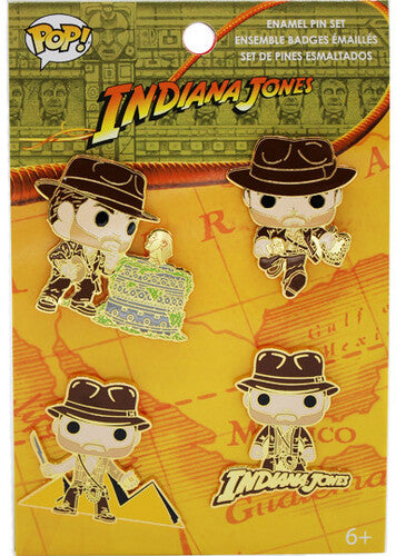 Funko Pop! Pin Set: - Indiana Jones - Raiders Ind 4pk - Collectibles