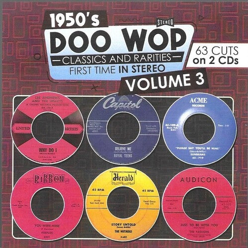 1950s Doo Wop Classics And Rarities 3 / Various - 1950s Doo Wop Classics And Rarities 3 / Various - Music CD