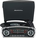 Studebaker Sb6057b Retro Turntable Record Player 3 Speed Bluetooth Black