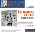 Tillion,germaine - Le Harem Et Les Cousins - Lu Par Roselyne Sarazin - Music CD