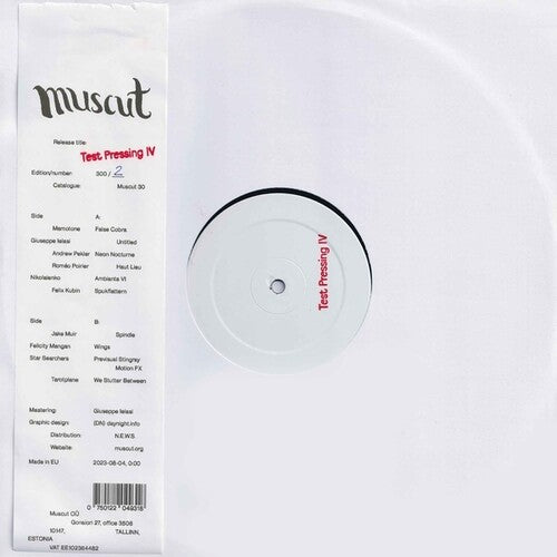 Test Pressing Iv / Various - Test Pressing Iv / Various - Vinyl Record