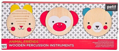 Petitcollage - Animal Friends Wooden Percussion Instruments - Collectibles