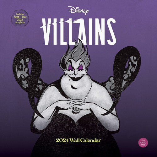 Disney - Disney Villains 2024 Wall Calendar - Books