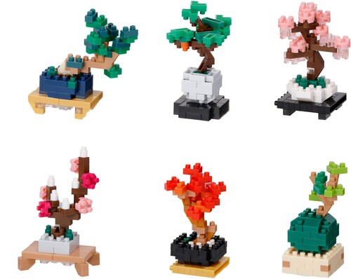 Nanoblock - Bonsai Tree Assortment 1 (blind Box) Landscapes, - Collectibles
