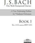 Bach,j.s. / Feltsman,vladimir - Book 1 - No. 10 E Minor - Books