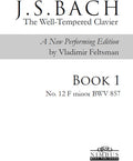 Bach,j.s. / Feltsman,vladimir - Book 1 - No. 12 F Minor - Books