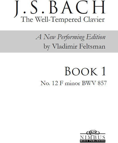 Bach,j.s. / Feltsman,vladimir - Book 1 - No. 12 F Minor - Books