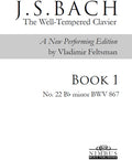 Bach,j.s. / Feltsman,vladimir - Book 1 - No. 22 Bb Minor - Books