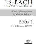 Bach,j.s. / Feltsman,vladimir - Book 2 - No. 21 Bb Major - Books