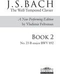 Bach,j.s. / Feltsman,vladimir - Book 2 - No. 23 B Major - Books
