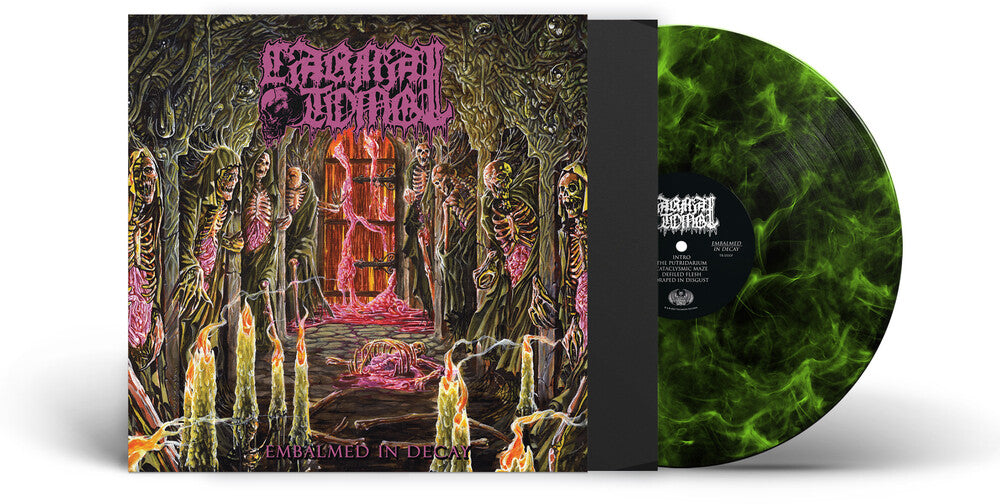Embalmed In Decay - Lime/Black Marbled [Colored Vinyl] Vinyl Record