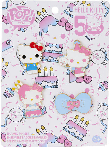 Funko Pop Animation Pin - Funko Pop Pin Sanrio Hello Kitty 50th 4 Pack - Collectibles