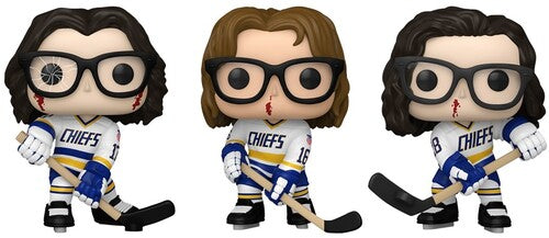 Funko Pop Movies - Funko Pop Movies Slap Shot The Hansons 3 Pack - Collectibles