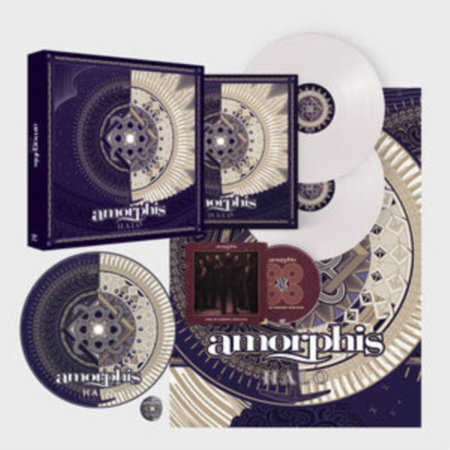 Amorphis - Halo (Red Transparent LP Vinyl) & Halo (Deluxe/Boxset/White LP Vinyl/CD/Slip Mat/Poster