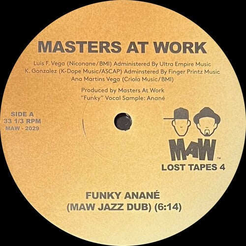 Masters At Work - Funky Anane / Maw Want You - Vinyl Record