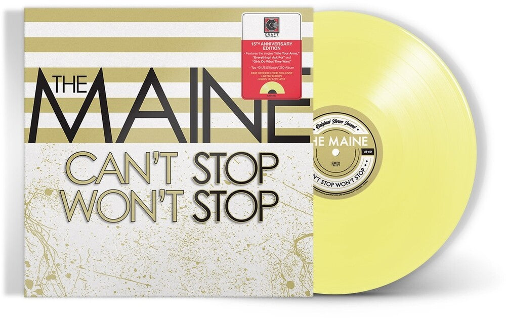 Can't Stop Won't Stop: 15th Anniversary Edition [Indie Exclusive Limited Edition Lemon LP] Vinyl Record