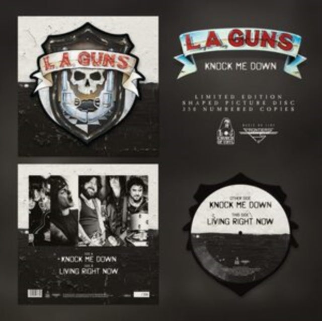 La Guns - Knock Me Down (Shaped Picture Disc) - 12 Inch Vinyl