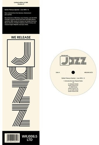 Boillat Therace Quintet - Live 1974 & 3 - Vinyl Record