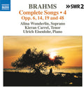 Brahms / Wunderlin / Eisenlohr - Sechs Gesange Op. 6 Acht Lieder Und Romanzen - Music CD