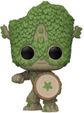 Funko Pop Marvel - Funko Pop Marvel We Are Groot Captain America - Collectibles