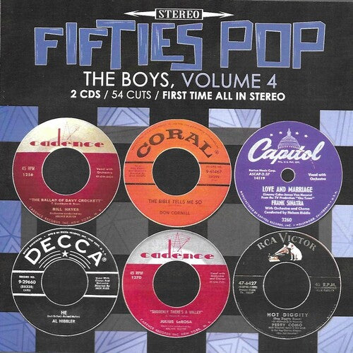 50s Pop Boys V4-54 Cuts-100% First Time / Var - 50s Pop Boys V4-54 Cuts-100% First Time / Var - Music CD