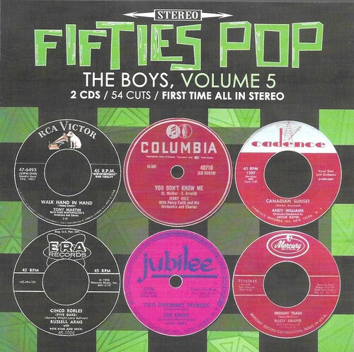 50s Pop Boys V5-54 Cuts-100% First Time / Var - 50s Pop Boys V5-54 Cuts-100% First Time / Var - Music CD