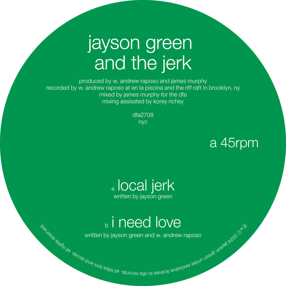 Local Jerk / I Need Love [12" Vinyl] Vinyl Record