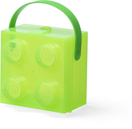 Room Copenhagen - Lego Box With Handle Translucent Green - Collectibles