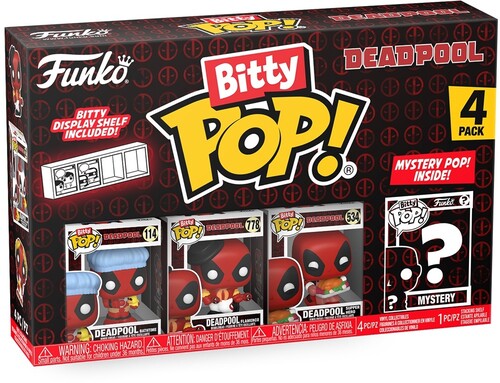 Bitty Pop Deadpool - Funko Bitty Pop Deadpool Bathtime 4 Pack - Collectibles