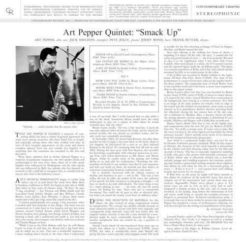 Art Pepper - Smack Up (Contemporary Records Acoustic Sounds Series)