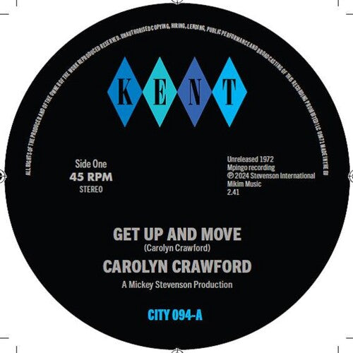 Crawford,carolyn - Get Up & Move / Sugar Boy - Vinyl Record