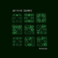 Writhing Squares - Mythology - Green - Vinyl Record