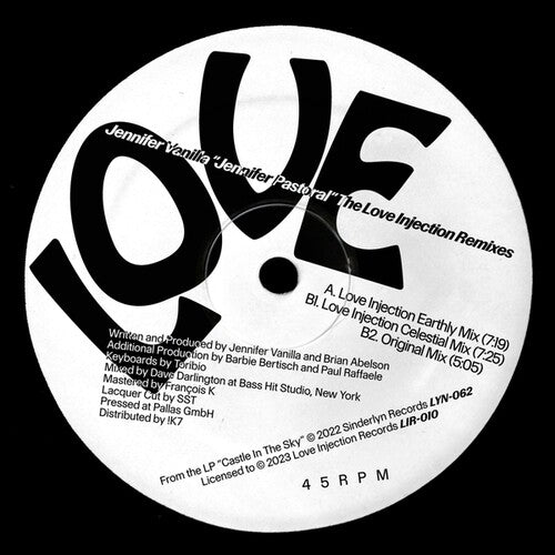 Jennifer Vanilla - Jennifer Pastoral (love Injection Remixes) - Vinyl Record