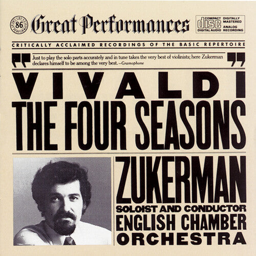 Vivaldi / Zukerman / Eco - 4 Seasons - Music CD
