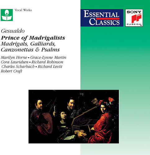 Gesualdo / Horne / Martin / Lauridsen / Levitt - Prince Of Madrigalists: Madrigals Galliards & - Music CD