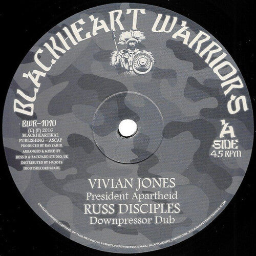 Jones,vivian / Prince Alla / Russ D - President Apartheid / No More - Vinyl Record