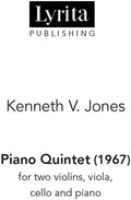 Jones,kenneth V. - Piano Quintet - Special Products