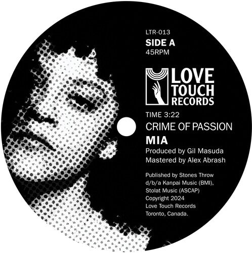 Mia - Crime Of Passion B/w Love Bug - Vinyl Record